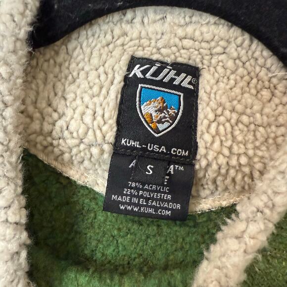 Kuhl Alf Alfpaca Roll Neck Pullover Sweatshirt Green Fleece Vintage Small - Picture 4 of 7